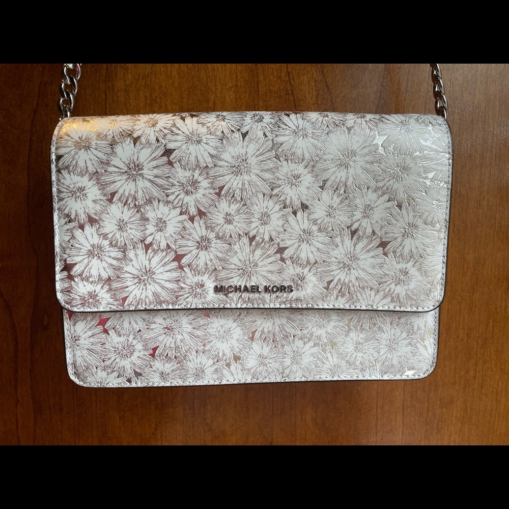 Michael Kors Metallic Leather Crossbody Purse